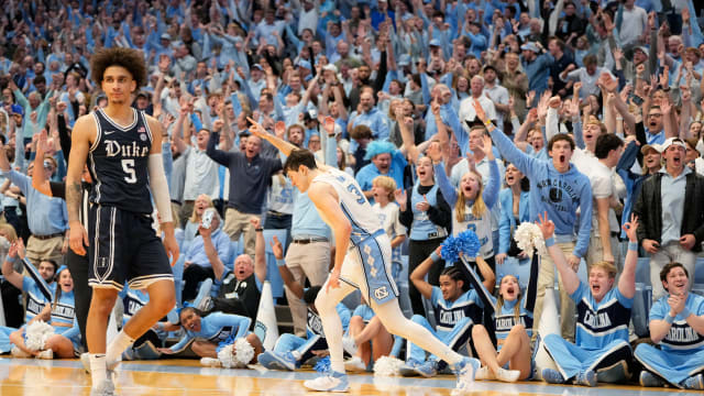 UNC basketball versus Duke